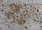 Unwind herbs spread over table