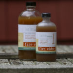 Fire Cider tonic made with organic herbs and local wildflower honey